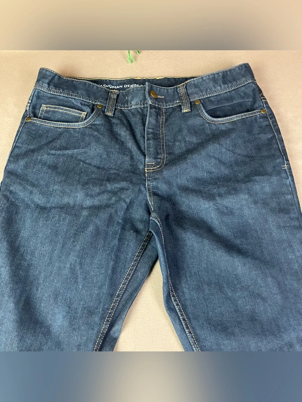 Toad & Co. Wingman Denim Jeans Lean Fit Pants Men’s Size 33x34 Dark Blue
